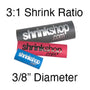 Dual Wall Printed - 3:1 Shrink Ratio (3/8" Diam.) | 100 pcs