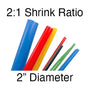 Single Wall Cut - 2:1 Shrink Ratio (2" Diam.) | 100 pcs