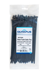 7.5" 50lb Metal Tooth Black, Case of 100 bags (10,000 pieces)