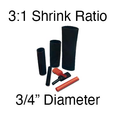 Dual Wall Cut - 3:1 Shrink Ratio (3/4" Diam.) | 100 pcs