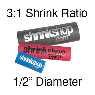 Dual Wall Printed - 2:1 Shrink Ratio (1/2" Diam.) | 100 pcs