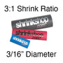 Dual Wall Printed - 3:1 Shrink Ratio (3/16" Diam.) | 100 pcs