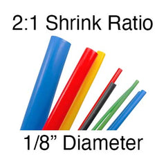 Single Wall Cut - 2:1 Shrink Ratio (1/8" Diam.) | 100 pcs