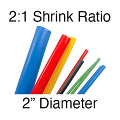 Single Wall Cut - 2:1 Shrink Ratio (2" Diam.) | 100 pcs